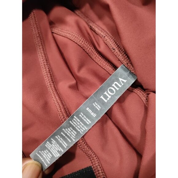 Vuori Pocket Stride Performance Leggings Inner pocket Back Zipper Leggings S - Picture 12 of 16